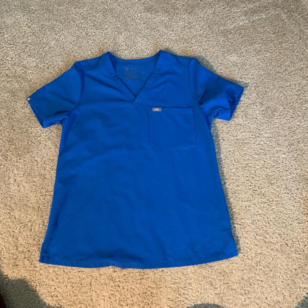 Figs Women’s Royal Blue Catarina One Pocket Scrub Top